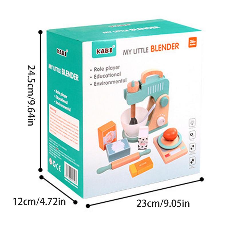 Кухонный миксер, детский ролевой деревянный миксер для еды, детский развивающий подарок для девочек и детей