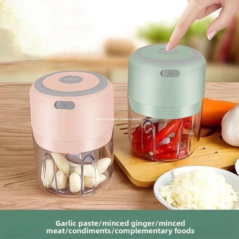 Mini Electric Garlic Masher, Wireless Electric Garlic Beater, Garlic Puller, Garlic Puree, Garlic Press Machine, Household Garlic Masher