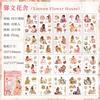 20 pcs Creative Cartoon PET Sticker Book for Journaling Cute Character Decals, Waterproof Scrapbooking Supplies