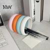 Stacked Ring Pen Cup Rainbow Donut Holder, 3D Printed Desk Organizer, Cute Girly Accessories Pencil for Makeup Brushes, Classroom Office Decor