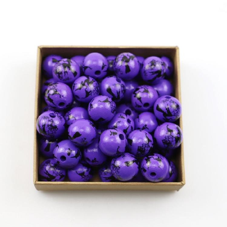 10 Pieces Wooden Bead for Crafts Handmade Round Beads for Jewelry Making