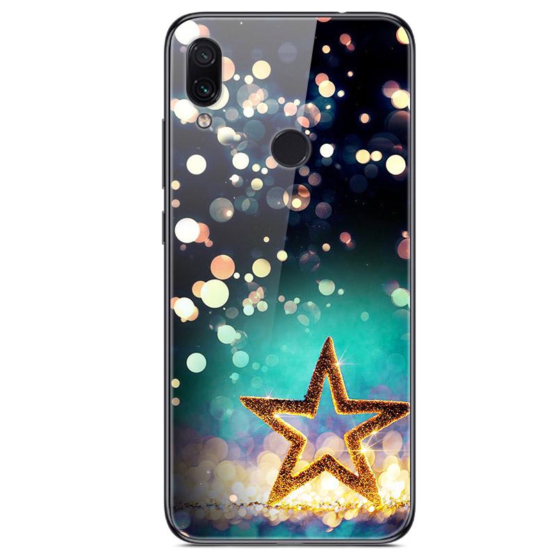 For Xiaomi Redmi Note 7 Case Tempered Glass Hard Back Cover For Xiomi Redmi Note7 Phone Cases Soft Bumper On Redmi 7 7A Redmi7