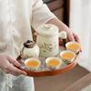 Light luxury travel tea set Huang Ruyao Guochao Peony set Kung Fu teapot Kuaike cup holiday gift opening