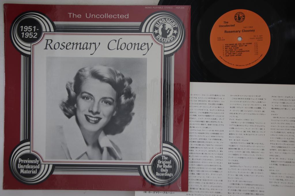 LP Record ROSEMARY CLOONEY - Rosemary Clooney 1951 52 HSR234 HINDSIGHT 1986 US Jazz Used