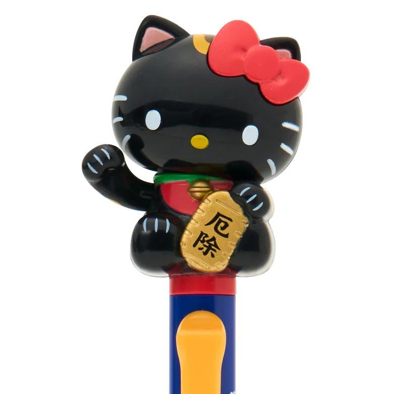 Sanrio Hello Kitty Maneki-Neko Action Ballpoint Pen Black NEW Sanrio Characters
