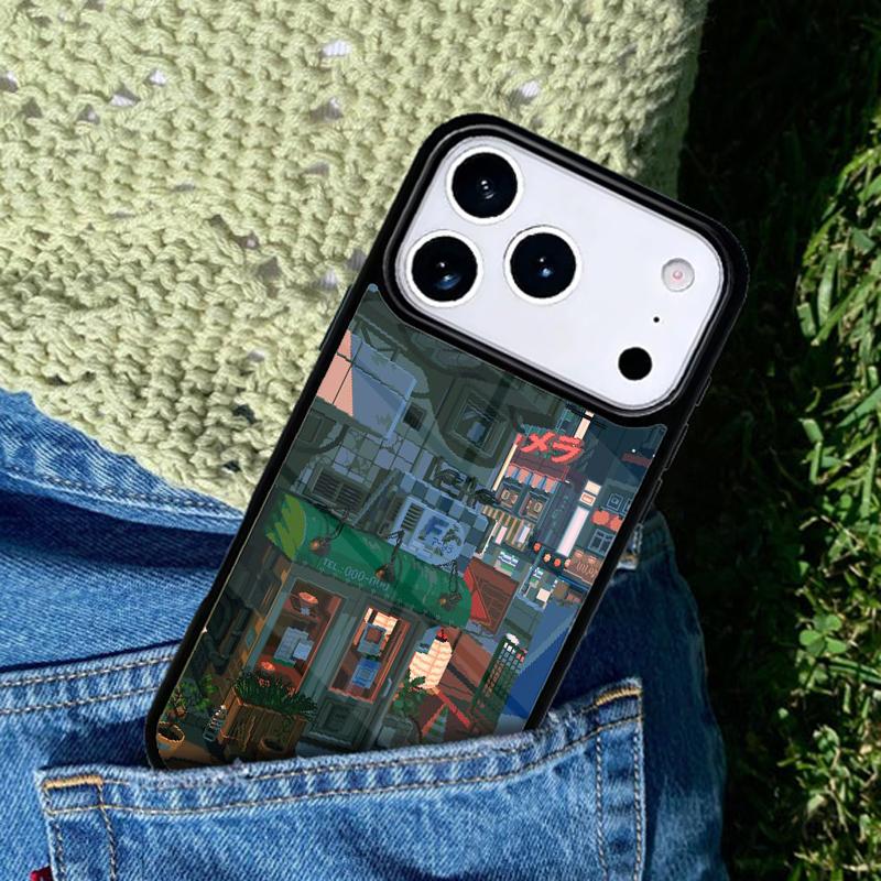 Арт Пиксель Эстетичный Чехол для Телефона для IPhone 11 12 13 14 15 16e 17 Pro Max Чехол для IPhone 17 Air