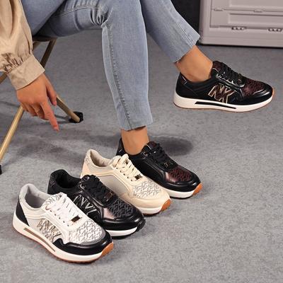 Европа, Америка 2024 года, спортивная обувь большого размера, импортная торговля, печать, шнуровка, цветные одинарные кроссовки, сетчатые, повседневные, универсальные, кроссовки для бега