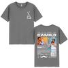 Singer Camilo La Tribu Album Tshirts Unisexs Women Clothing Fashion Hip Hop Oversized T Shirts Cotton Casual T Shirt Streetwear