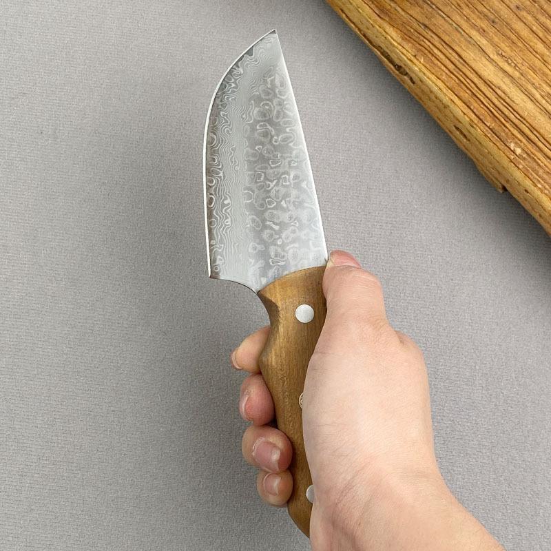 Кухонный нож для мяса из дамасской стали, поварской нож, нож для рыбы, суши, стейка, барбекю, нарезки, кухонные инструменты