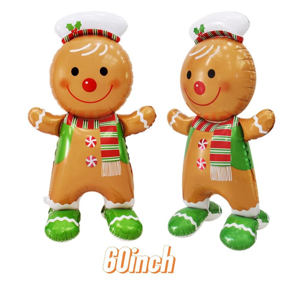 Giant Santa Claus Christmas Inflatable Foil Balloons Standing Balloons  Home New Year Party Supply