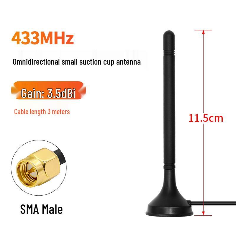 4G/NB-IoT Высокоэффективная GSM Автомобильная Антенна на Присоске 433 МГц