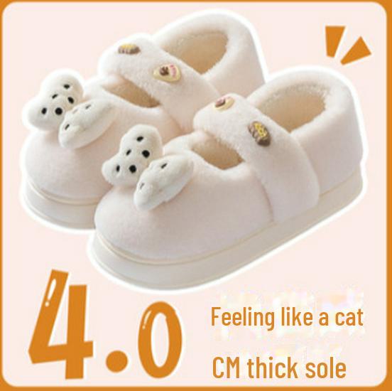 Женские зимние ботинки Bowknot на толстой подошве 2024 года: Увеличивающая рост, теплая, с бархатной подкладкой, меховая обувь для улицы на осень и зиму.