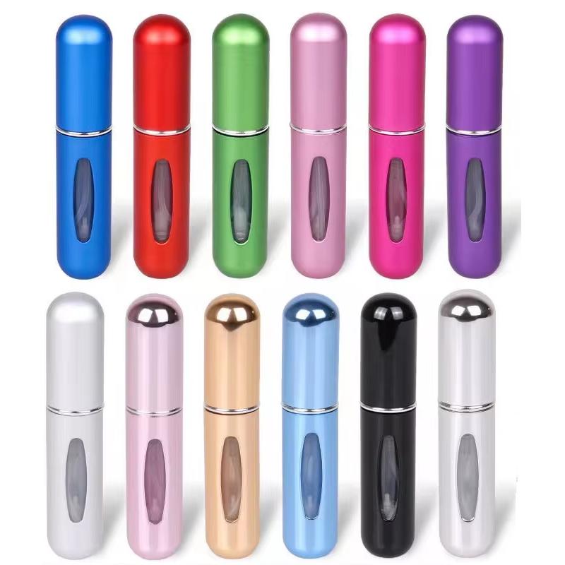 Refillable Mini Perfume Bottle Portable Cosmetic Bottle Spray Bottle Atomizer Spray Container Travel Refillable Bottles 5ml KTY