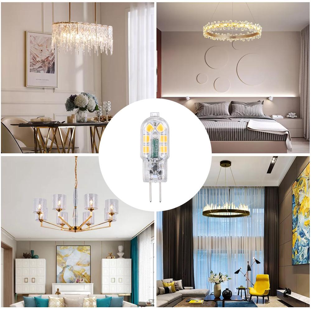 Tomshine Светодиодная лампа переменного/постоянного тока 12 В 3 Вт G4, эквивалентная замене галогенной лампы мощностью 30 Вт, энергосберегающая