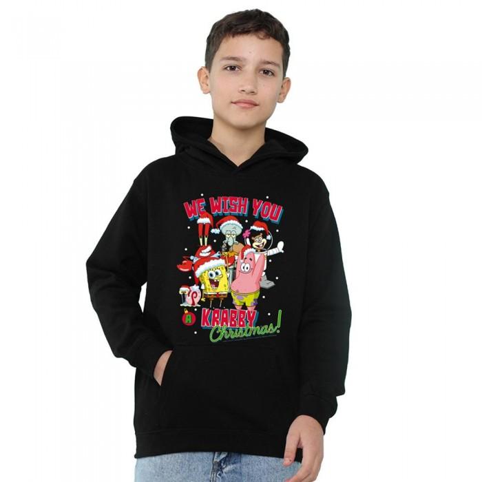 SpongeBob SquarePants Childrens/Kids Crabby Christmas Pull Over Hoodie
