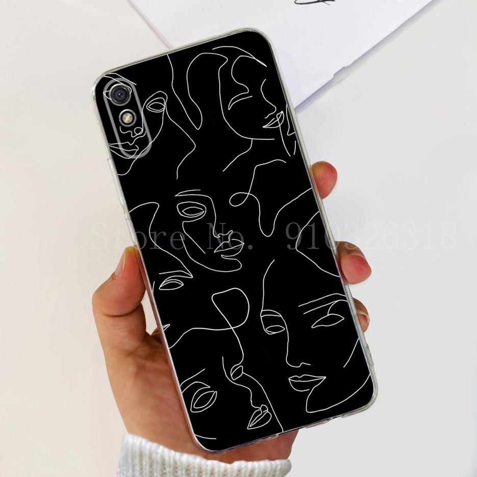 For Xiaomi Redmi 9A Case Stylish Painted Cover Soft Silicone Phone Case For Xiaomi Redmi 9AT 9A Redmi9A Back Cover 6.53'' Bumper