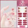 Nail16 3D New Gel Nail Wraps, Elegant Mature Style Waterproof Long Lasting Nail Stickers, No Top Coat Required