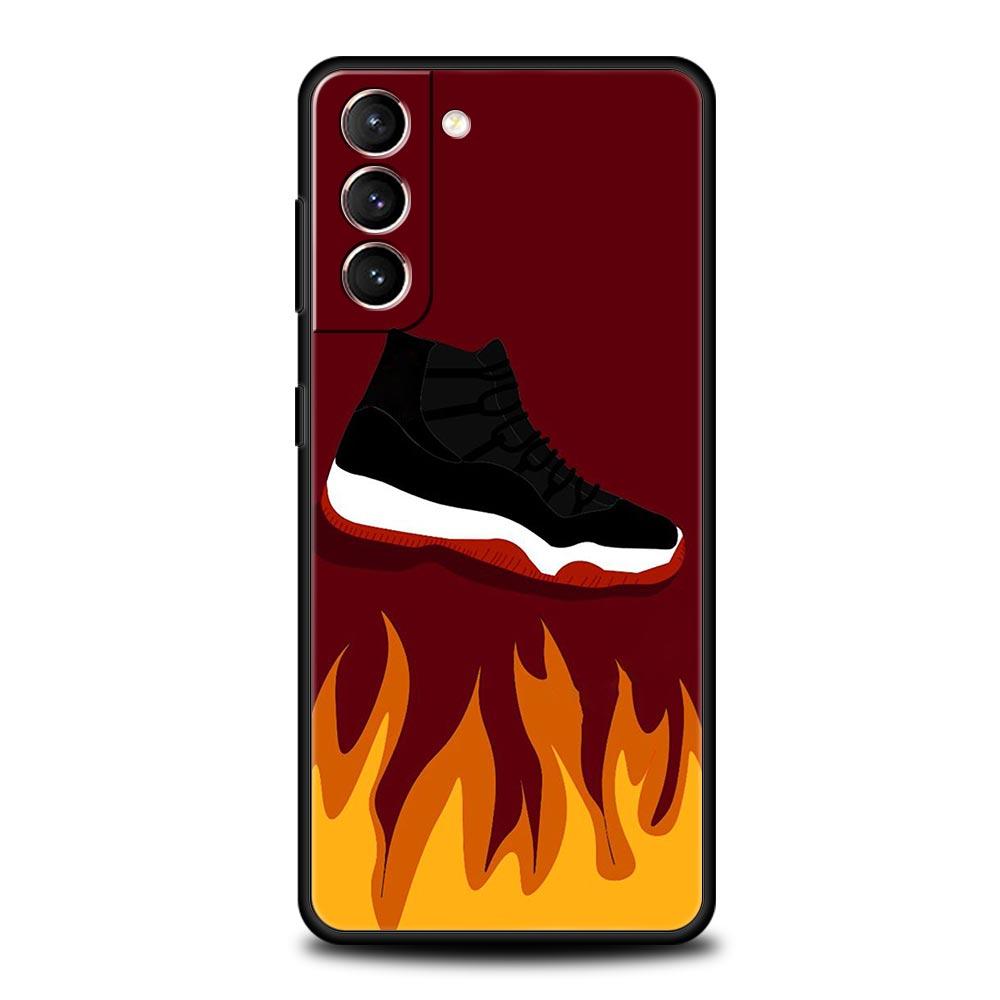 Чехол для телефона со спортивным дизайном «Баскетбольное кольцо» для Samsung Galaxy S25 S24 S23 FE S22 Ultra S20 S21 5G S10 Plus S10E Мягкая черная крышка
