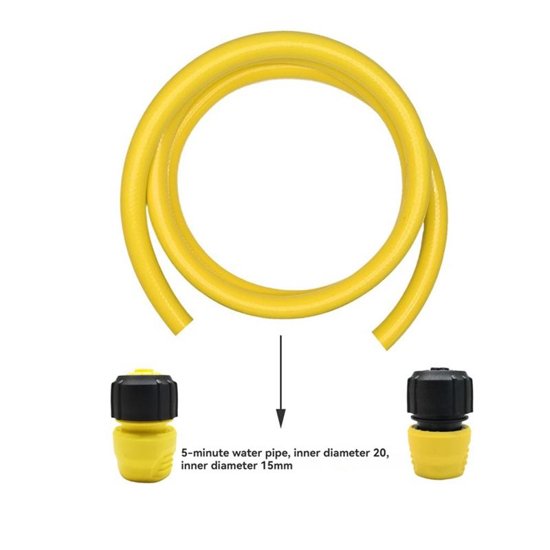 Комплект соединителя с автостопом для садового шланга Karcher 5/8 дюйма x 6,5 фута Гибкий Устойчивый к перегибам Прямой
