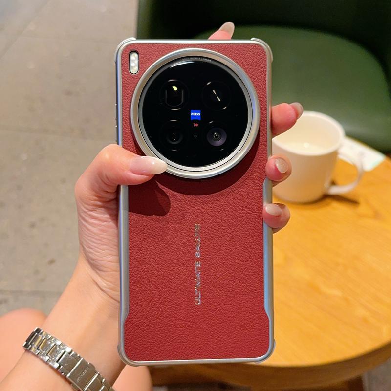 Для Vivo X200 X200S Pro Mini Ultra Чехол Противоударные Углы Защита от Падений Magsafe Гальваническое Покрытие Мягкая Ручка Кожаная Крышка