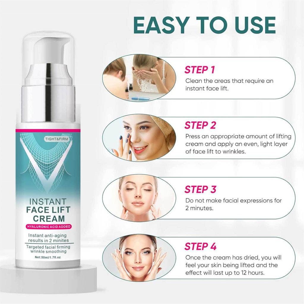 Мгновенный лифтинг-крем для подтяжки лица, разглаживающий мелкие морщины, крем-лифтинг для лица 50 мл