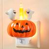 Ghost Campfire Nightlight Spooky LED Pumpkin Decorative Lights Ghost Campfire Flickering Nightlight for Halloween