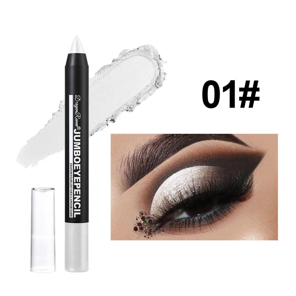 Monochrome Pearlescent Eyeshadow Pencil for Skin Tone Royal Blue Nude Mermaid Pearlescent White Hair Eyeshadow Stick Highlighter Stick Face Makeup
