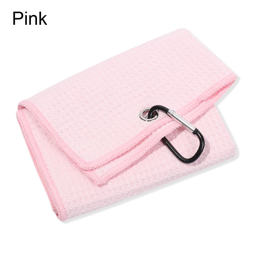 Microfiber Cotton Golf Towel With Carabiner Hook Cleans Clubs Golf Towel Balls Hands Cleaning Towels 30*50cm
