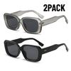 Новые 2шт Маленькие Солнцезащитные Очки Женские Мужские Модные Винтажные Дизайнерские Брендовые Хип-Хоп Квадратные Солнцезащитные Очки Женские Для Улицы Очки UV400