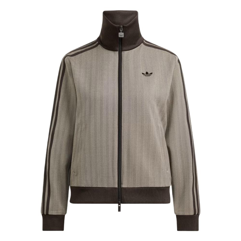 Adidas Originals Jackets Women's Light Brown Stand Collar Moderate