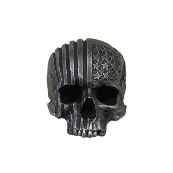 Motorcycle Skull Helmet Holder Wall Storage Rack Mount Helmet Hat Rack Resin Craft Halloween AVE