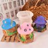 1pc 3D Mushroom House Silicone Mold DIY Aromatherapy Gypsum Mushroom House Epoxy Candle Mold
