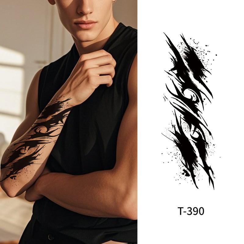 Color Print Temporary Tattoo Stickers Waterproof Sweatproof Long Lasting Men Arm