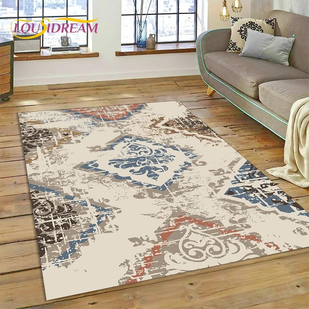 Последний скандинавский турецкий ковер в стиле Богемия Кельт для гостиной, спальни, домашнего декора, напольный коврик, нескользящее украшение для дивана, коврик для двери