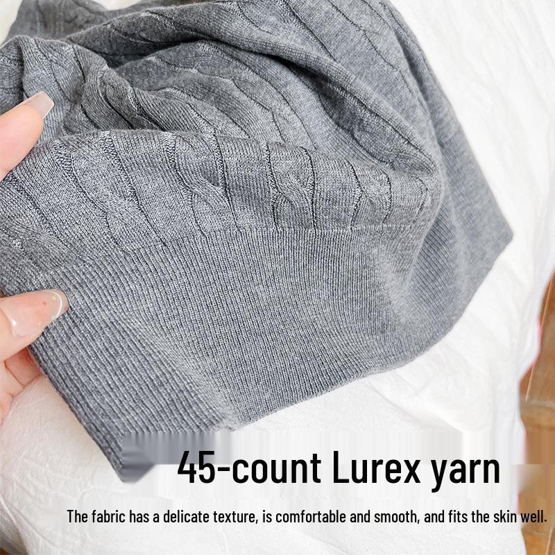 Женский мягкий топ-майка без рукавов из тутового шелка с халтером - Приталенный крой, французская кабельная вязка