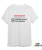 Wanted by HMRC Funny Joke Tax Tshirt Tax Evasion Accountant Gift Novelty Top