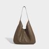 Large Capacity 2025 New Simple Textured Fashion Handbag for Women Solid Color Handheld Underarm Tote Ladies Shoulder Bag
