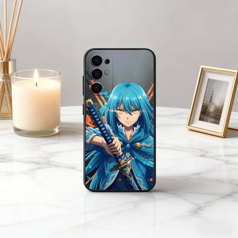 Чехол для телефона Slime Anime R-Rimuru SRT T-Tempest для Samsung S25, S24, S21, S22, S23, S30, Ultra, S20, Plus, Fe, Lite, Note, 10, Черный