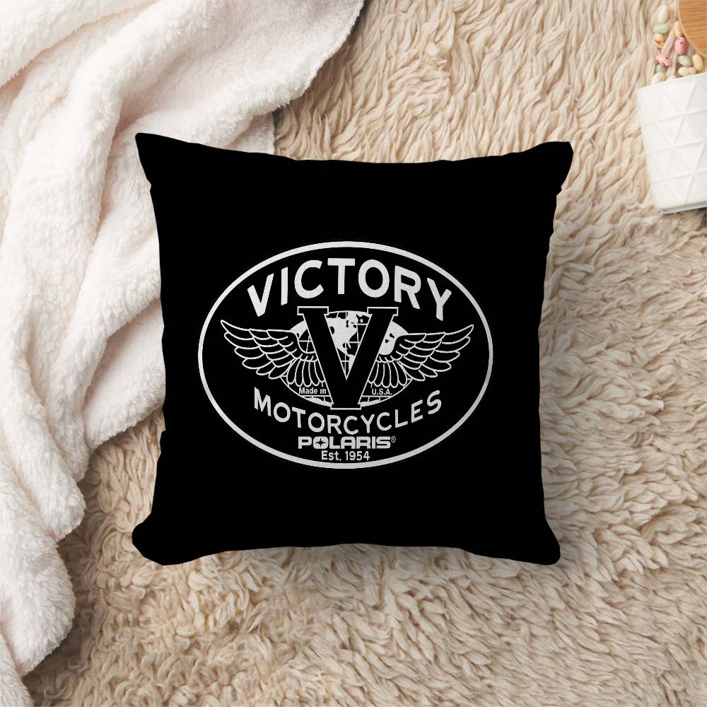 V-Victorys Motorcycles Racing Office Cushion Pillowcase Car Cushion Cover45X45Cm Lumbar Pillowcase Sofa Pillowcover