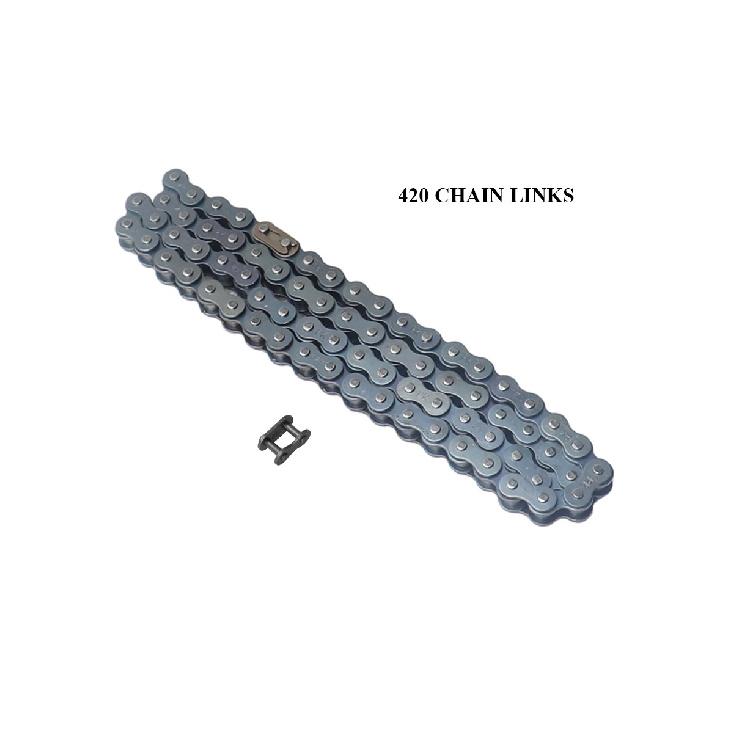 Motorcycle 420 Chains 74/78/106/110 Links Drive Chain Link For 50cc 70cc 90cc 110cc 125cc Pit Dirt Bike Scooter ATV Buggy Quad