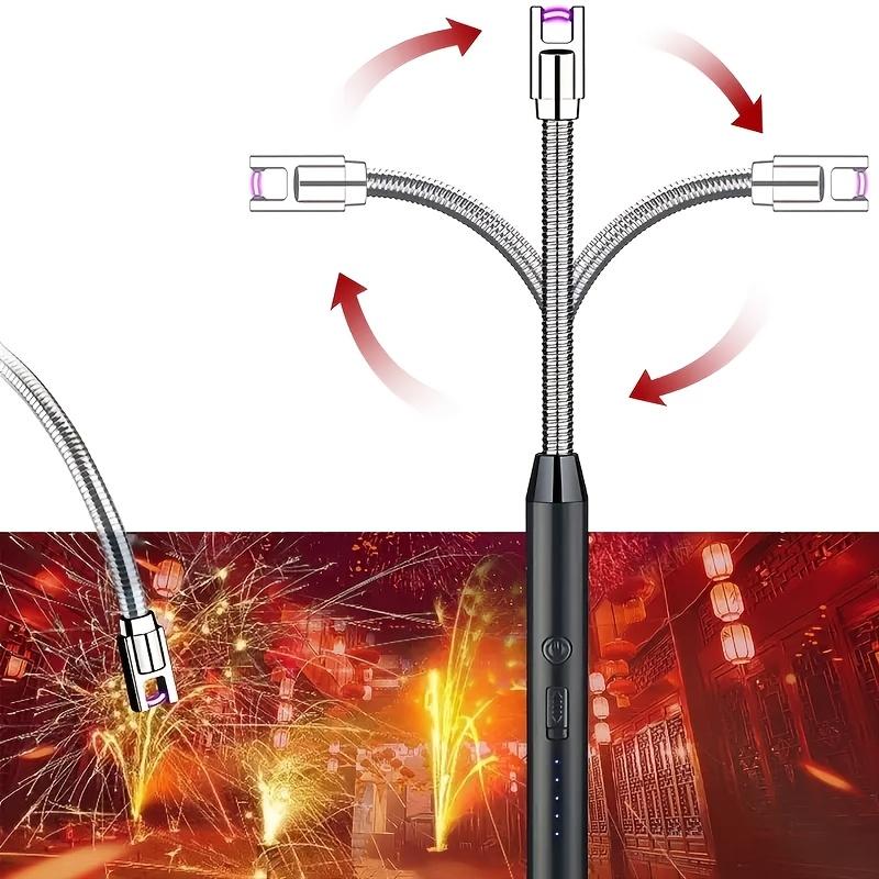 USB-зажигалка с быстрым зарядом и долгим сроком службы | Удлиненный термостойкий металлический корпус | Многоцелевая зажигалка-палочка для кемпинга на открытом воздухе, в чрезвычайных ситуациях