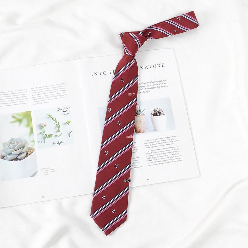 Лимонный Плед Галстук для Школьной Формы с Морской Солью - Ручная Работа в Японском Академическом Стиле для Мужчин и Женщин