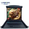 LanBoSen CAT5 KVM Switch with Integrated LED LCD & IP Remote Control