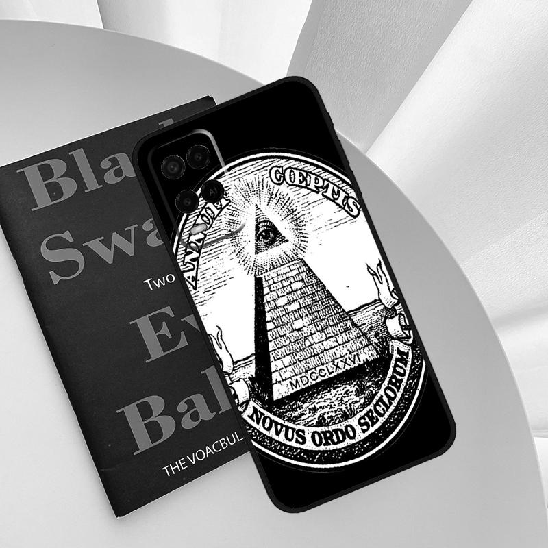 Illuminati Eye Occult Pyramid Case For Oppo A54 A74 A94 A54S A57S A15 A16 A17 A52 A72 A76 A96 A58 A78 A98 A77 A5 A9 Cover