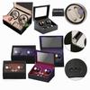 4+6 Automatic Watch Winder Box with Led Light Electric Watch Winders Mechanical Rotating Watches Storage Box Display Case