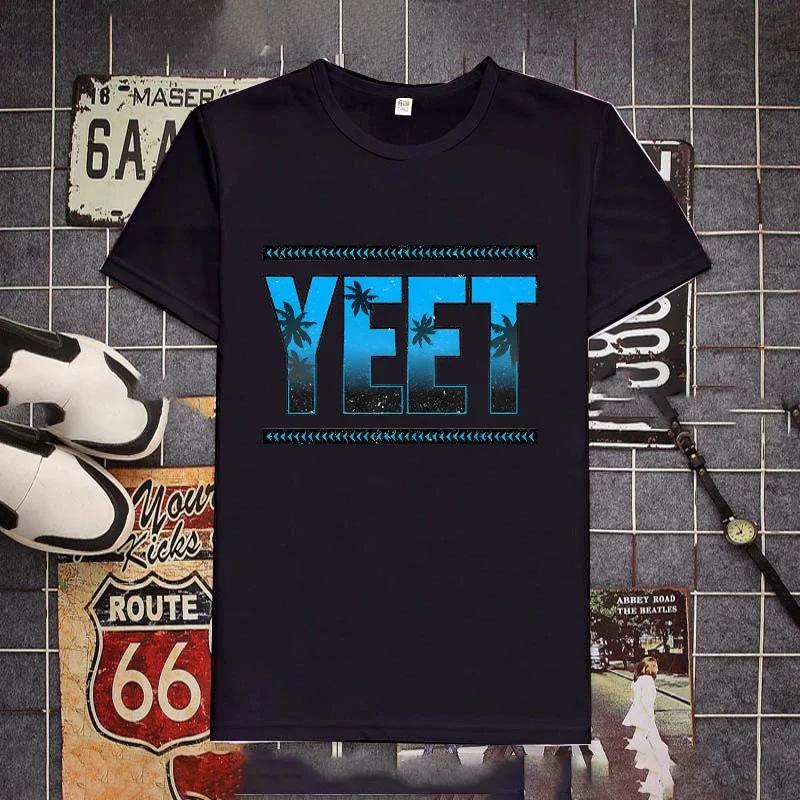 Ретро футболка Jey Uso Yeet Забавные цитаты Wresting Lovers Графическая футболка Мягкая унисекс футболка с круглым вырезом Летняя футболка Модные топы