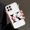 Чехол с цветочными буквами для Honor 90 Lite X9a X7b X8 X8b X9b X8a Мягкая крышка для телефона