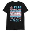 If This Flag Offends You I'll Help You Pack - LGBTQ, Transgender Pride, Parody, Meme T-Shirt