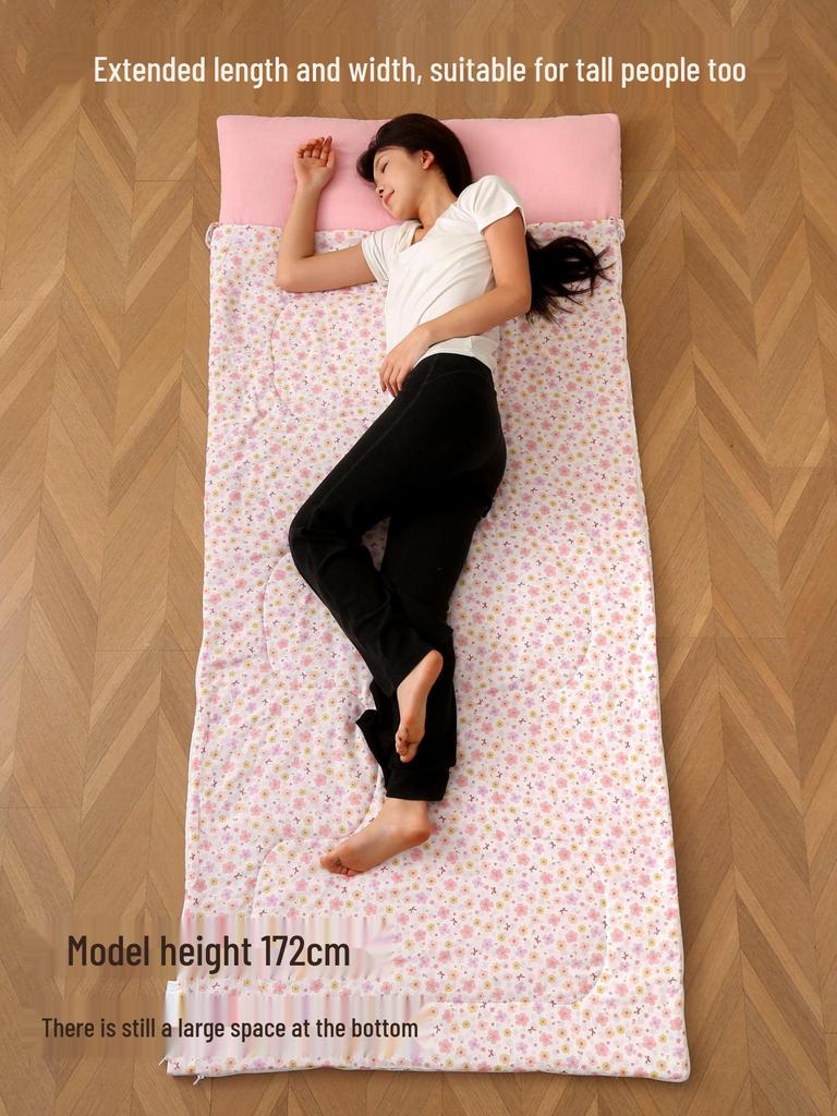 Hao Run Qi Summer Cotton Double Layer Gauze Adult Sleeping Bag – Lightweight for Travel, Camping, and Outdoor Use