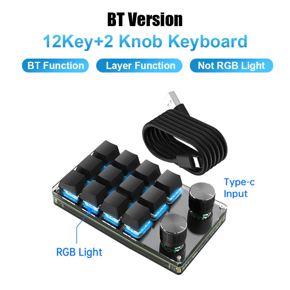 Программирование макросов, пользовательская ручка, клавиатура RGB, 3 клавиши, копипаста, мини-кнопка, игровая клавиатура Photoshop, механическая клавиатура с горячей заменой